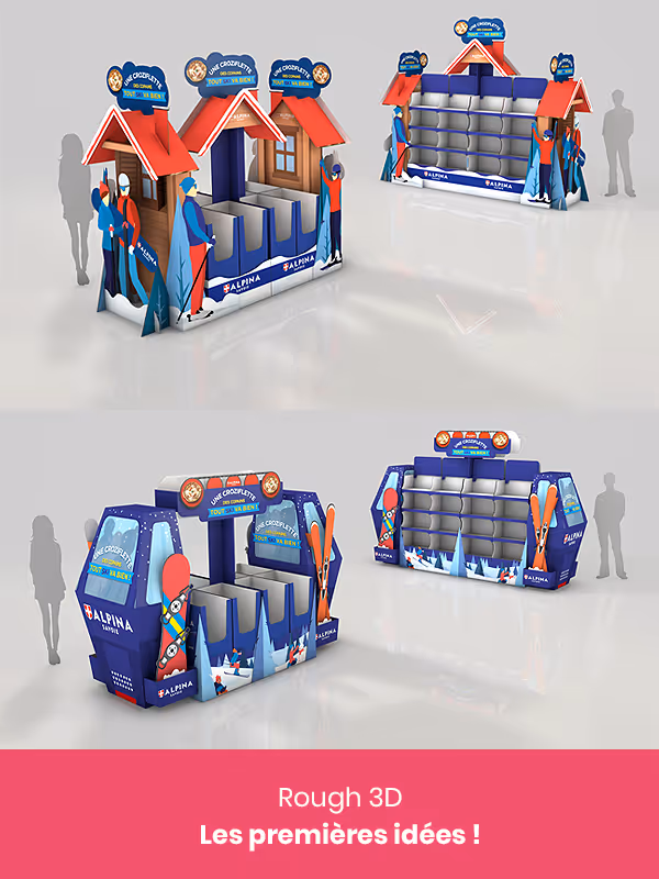Europlv fabricant PLV studio design roughs 3d