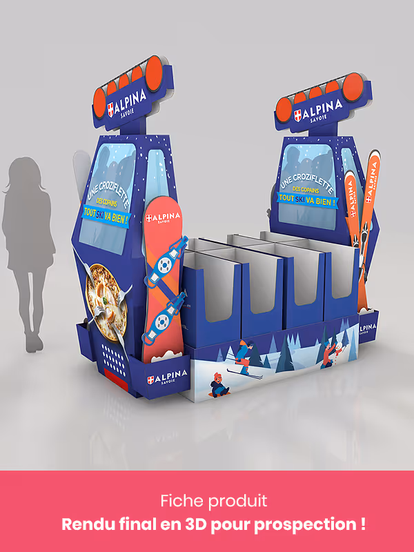 Europlv fabricant PLV studio design fiche produit promotionnelle